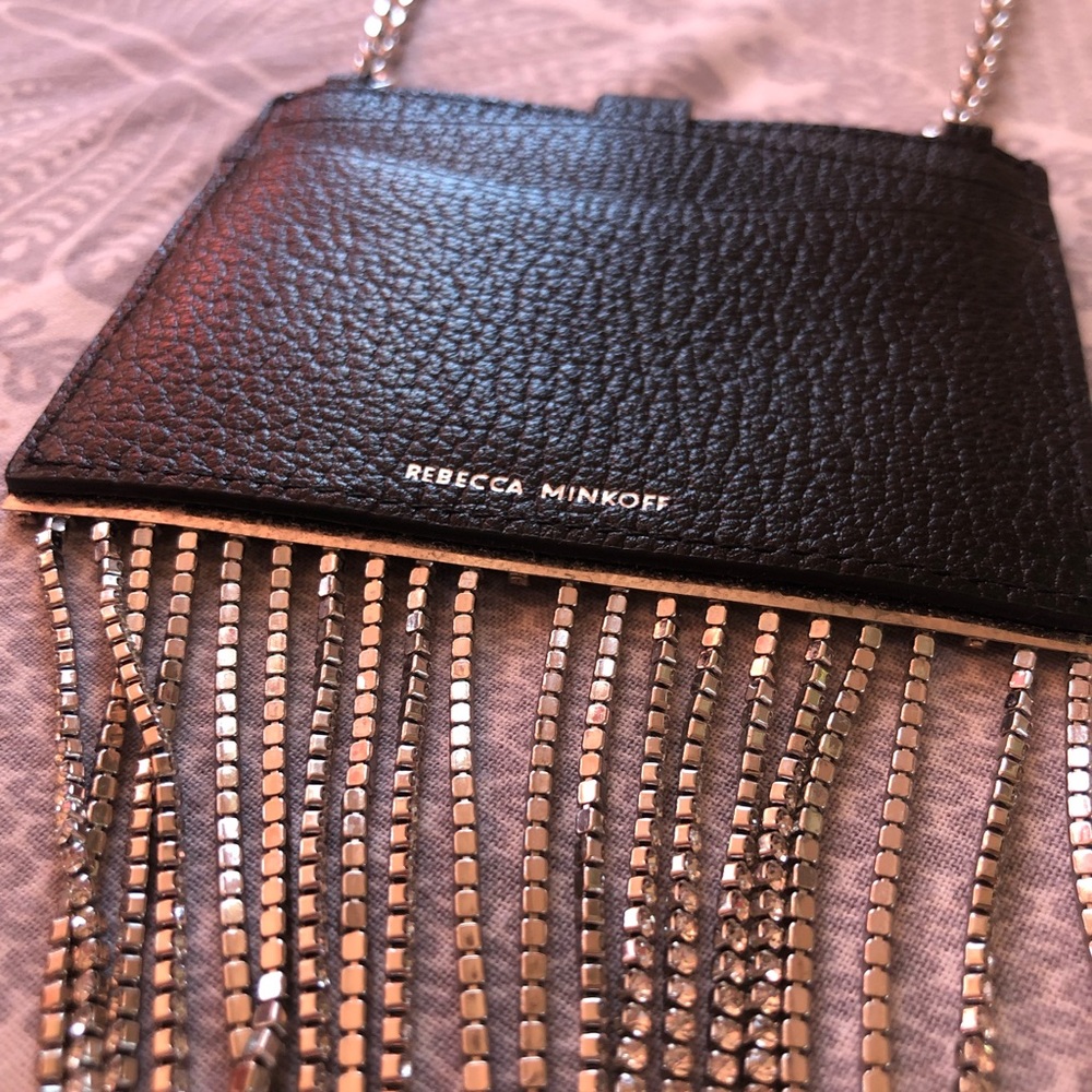 REBECCA MINKOFF. CROSSBODY BLING MINI WALLET